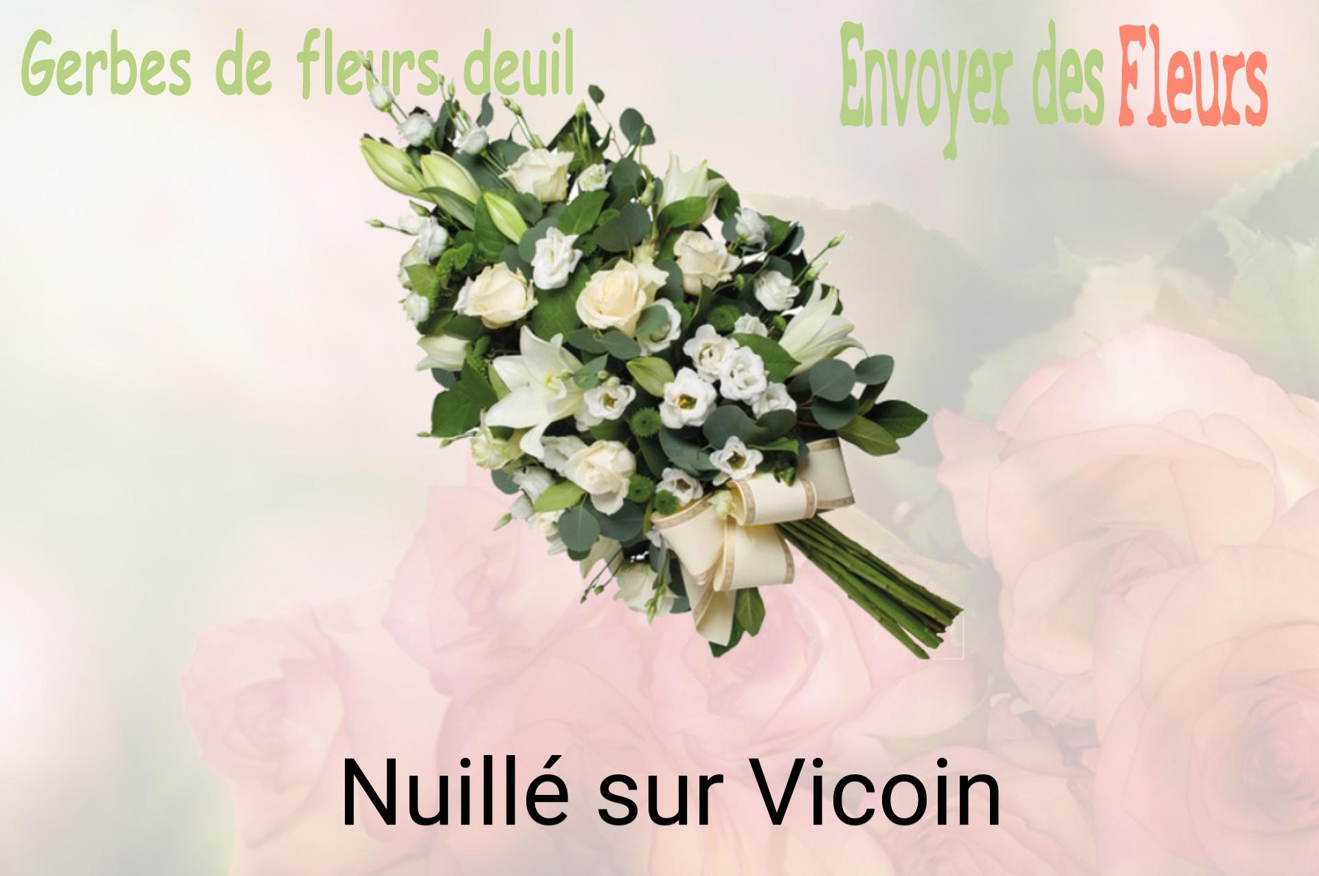 Gerbe de fleurs de deuil livrée à Nuillé-sur-Vicoin
